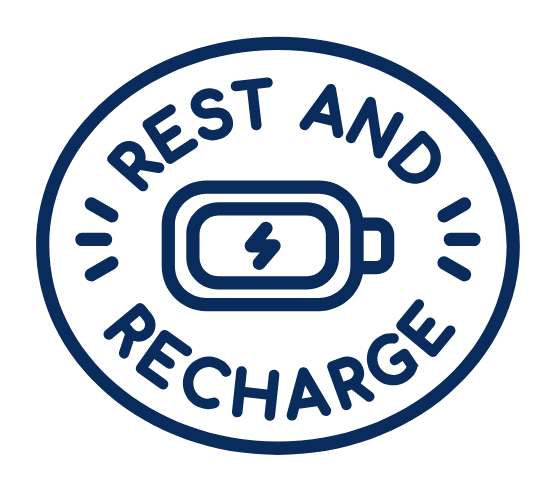 rest and recharge with battery