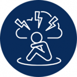 figure portraying poor mental health