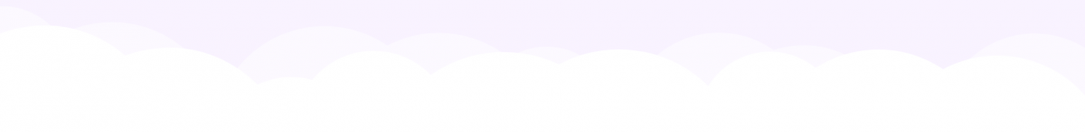 top of clouds with light purple background